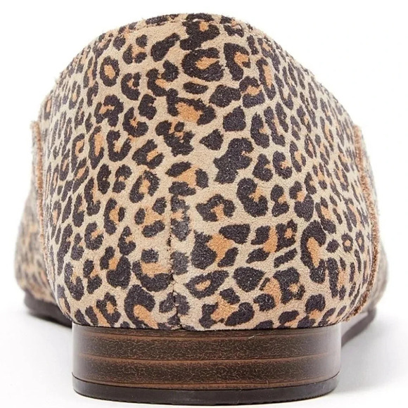 Lucky Brand Brown Leopard Bethysa Leather Pointed Toe Sophia Ballet Flat - Picture 4 of 11